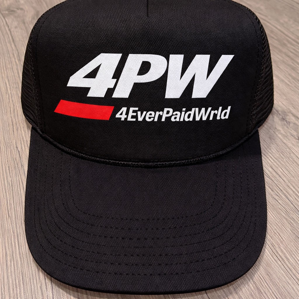 4PW Trucker Hat All Black