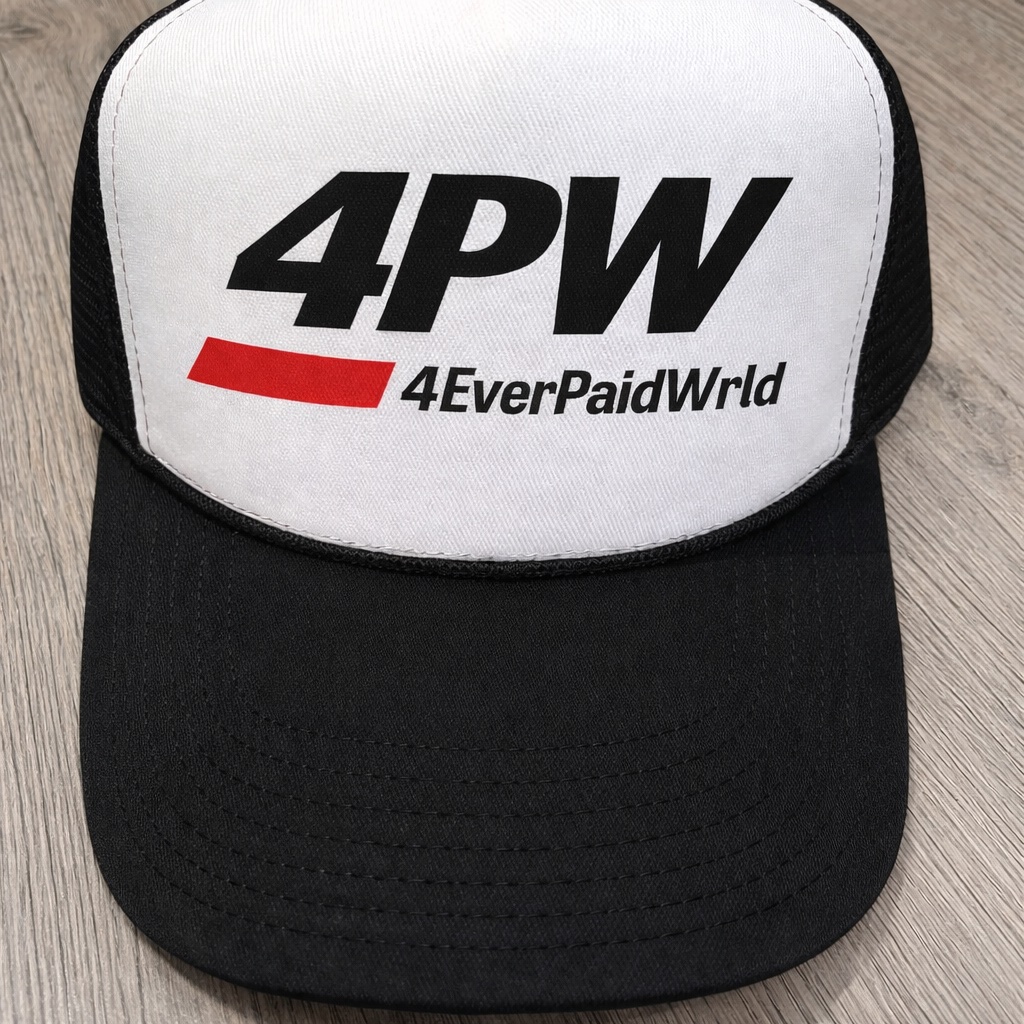 4PW Trucker Hat Black/White